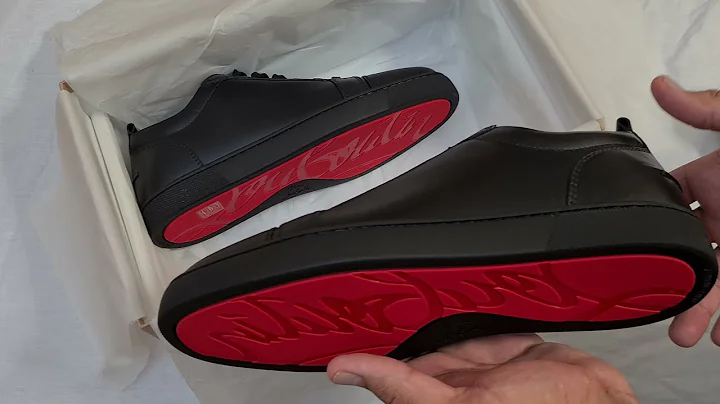 Christian Louboutin Louis Junior Calf Leather Blac...