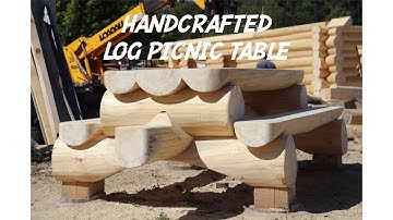 How To build a handcrafted log picnic table.
