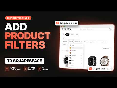How to Add Product Filters to Squarespace (Color, Size, Price and More)