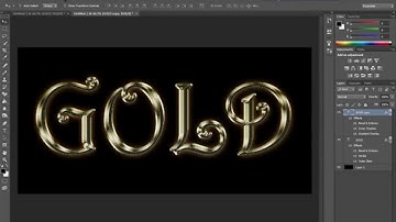 Gold Text Effects in Adobe Photoshop