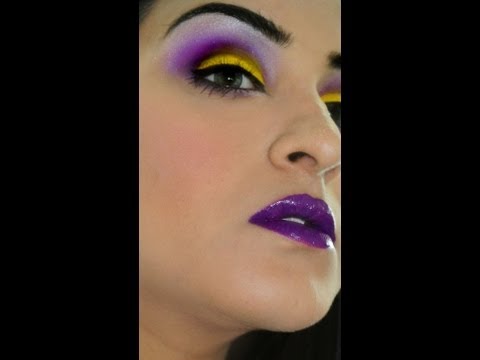 Yellow Purple cut crease (MUFE, Sugarpill)