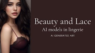 Ai Lookbook: Ai Models In Lace Lingerie. Ai Generated Art