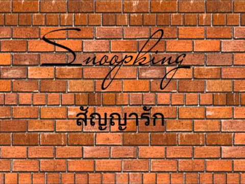 สัญญารัก   snoopking