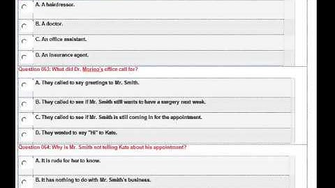 longman toeic Test 1 Question and Answer Part 3