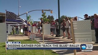 'Back The Blue' Protest Held In Cedar City