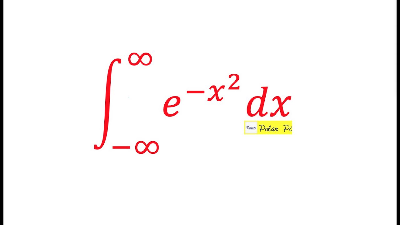 Integral Of Exp X 2 Gaussian Integral Trick Youtube