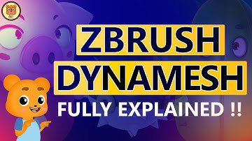 ZBRUSH DYNAMESH l Each Button EXPLAINED by BROWN BEAR ANIMATION ✌ #4