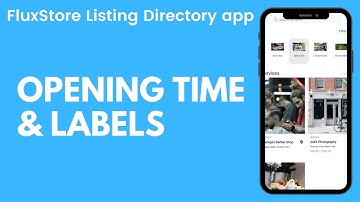Opening Time and Labels on FluxStore Listing app 🌈 Listeo & My Listing (Flutter E-Commerce App)