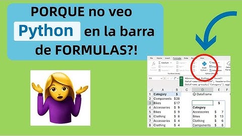 PYTHON en EXCEL Como Integrar Python en Excel? Activar Python Excel? Porque no lo veo en Formulas