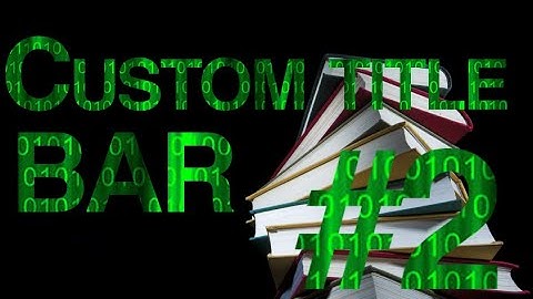 EasyCode C# - Custom title bar (xaml) #2