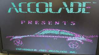 Playing Vintage Game - Test Drive . Using 5.25 Inch Floppy Disk