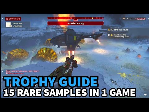 Helldivers 2 - 15 Rare Samples in 1 Match | Samples are a diver's best friend Trophy Guide