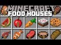 Minecraft FOOD HOUSE MOD / PLACE ANY FOOD AND CREATE HOUSES WITH THEM!! Minecraft