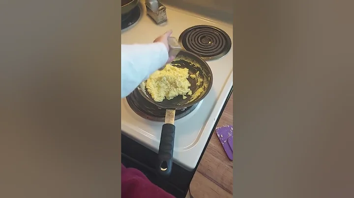 parents teaching their children how to cook egg edition