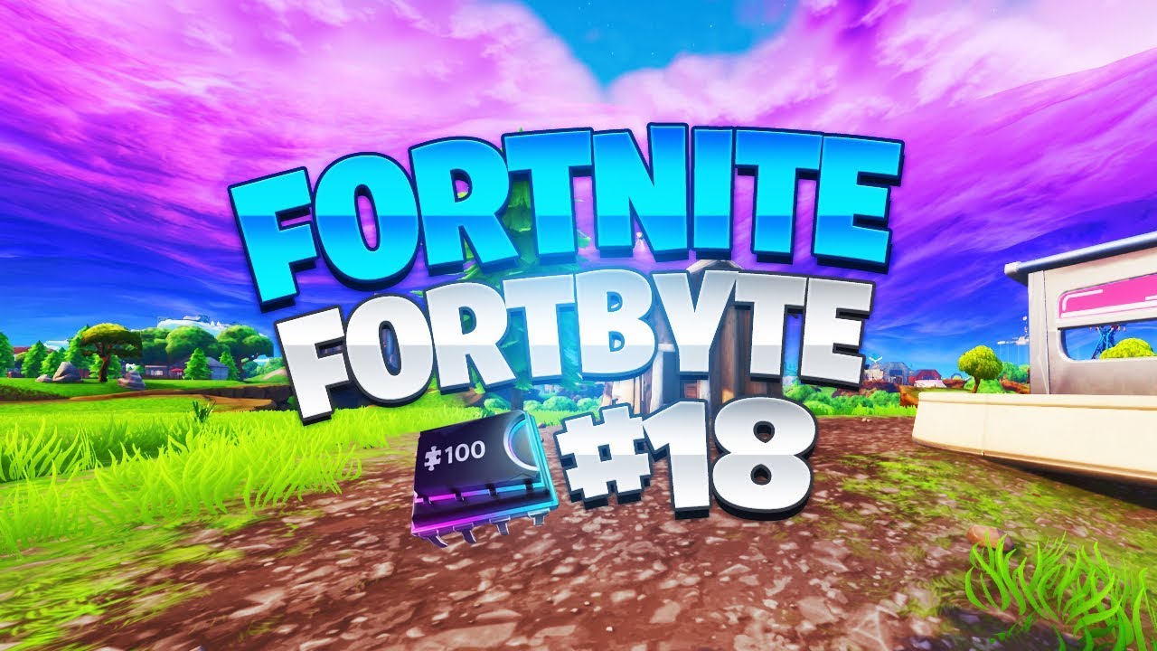 Fortnite Fortbyte #18 Location! - Found somewhere between Mega Mall and Dusty Divot!