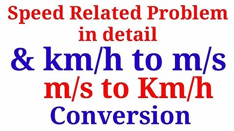 Speed Related problems | Km/h to m/s Ex 6.4 Class 7 math Sindh board stbb | Inverse proportion