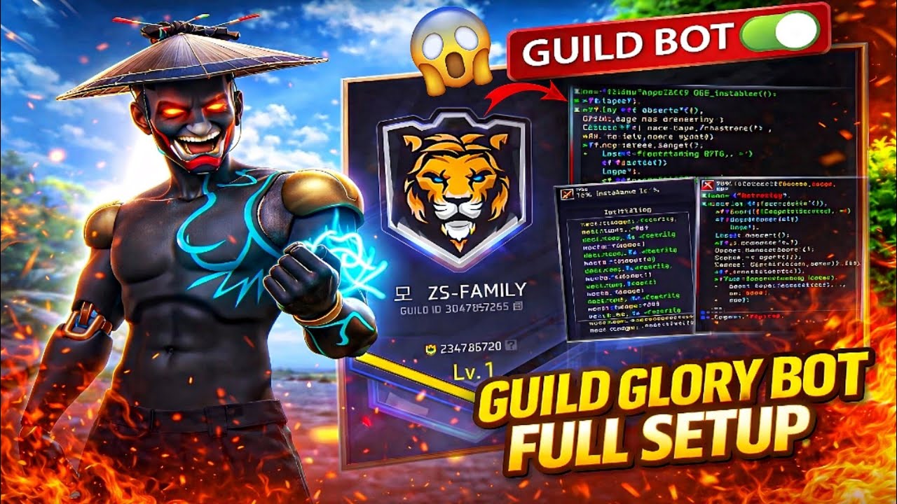 HOW TO MAKE GUILD GLORY BOT 🤖|FREE FIRE GUILD GLORY BOT 😱👿 ZEXISTEY 