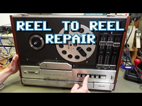 Philips N4416 Reel to Reel Mechanism Repair
