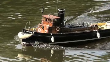 Beautifully made scratch built bread and butter hulled RC tug