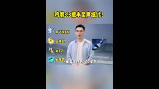 鸣潮3.3版本星声统计！#鸣潮  #鸣潮新版本前瞻 #鸣潮绯雪 #鸣潮达妮娅   #wutheringwaves