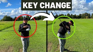This is the EASIEST AND BEST ROTATION DRILL for your BACKSWING - Simple golf tips