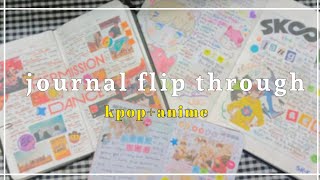 journal flip through | kpop | anime | 2021-2022
