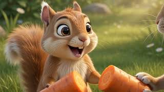 The Little Rabbit and the Big Carrot 🥕🐰 | A Heartwarming Story About Sharing for Kids