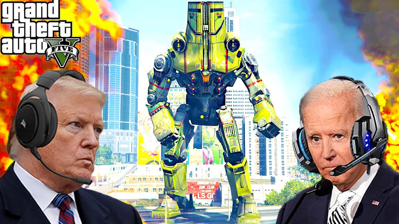 Президенты США строят робота в GTA 5