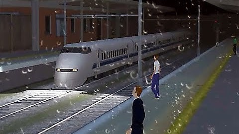 Train Sim - Japan Using Shinkansen S300 at Rainy Night - Simulasi Kereta Api