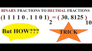 Binary Fractions to Decimal Fractions Conversion