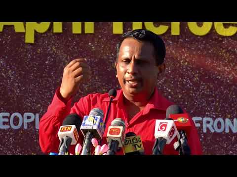 Samantha Vidyarathne Speaks at 48th April Heroes Commemoration at Matara