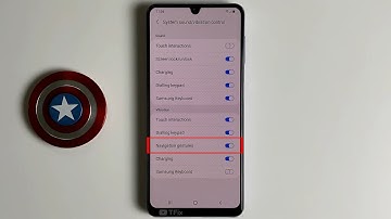 How to enable/disable Vibration Navigation gestures on Samsung A22 Android 11