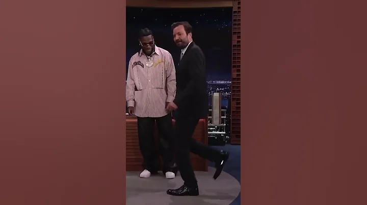 BURNA BOY teaches JIMMY his iconic Afro Moonwalk dance move 🤣👏 #worldcelebrity