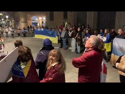 Ucranianos y salmantinos piden el fin de la guerra