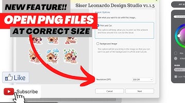 How to Open a PNG File in Leonardo Design Studio to size