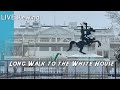 LIVE Rewind - SNOW hike from the Vice President's Residence, through Georgetown to the White House.