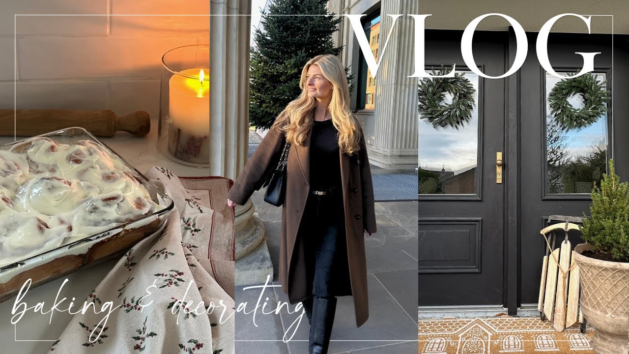 WINTER VLOG | Weihnachtsdekoration, Zimtschnecken & TK Maxx Christmas Shopping | theglazedblonde