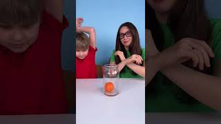 Can You Sink This Mandarin? 😱 STEM Science Challenge! 🍊💧 #shorts #experiment
