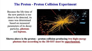 3D-SST & UST: Proton-Proton Collisions Produce  Superluminal Photons