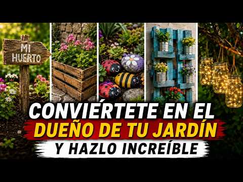 Una Nueva Afición: Crear Adornos Para el Jardín. 22 Ideas Maravillosas. Tu Jardín se Transformará