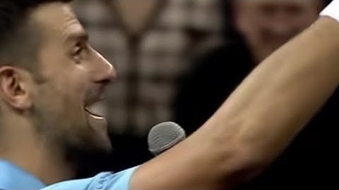Джокович пее Луда по тебе на корта