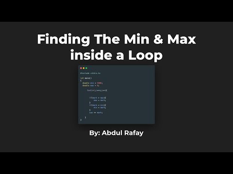 Finding Minimum and Maximum Marks Or Value Using A Loop