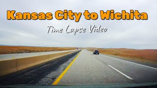 Kansas City , Missouri to Wichita , Kansas, Time Lapse video , interstate 35 / I35