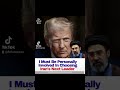 I Must Be Personally Involved In Choosing Iran's Next Leader - Donald Trump
