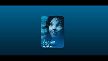 Avatar | Movie Card UI Design in Html & CSS with Cool Hover Effects
