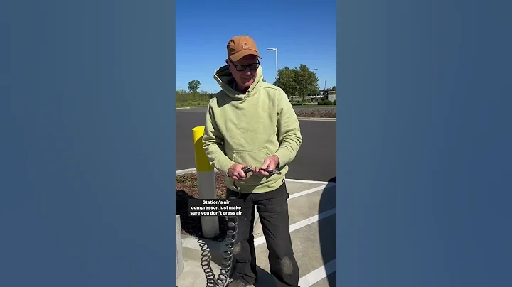 How to check your tire pressure and fill your tires with air. Love, Dad