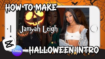 HOW TO MAKE A HALLOWEEN INTRO USING CAPCUT AND CANVA ON A PHONE FOR FREE! VLOGTOBER INTRO