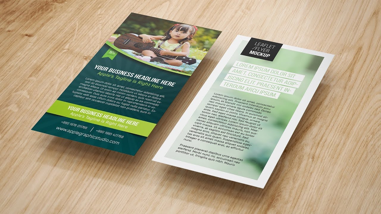 DL Size Flyer Design - Photoshop CC Tutorial For Dl Size Flyer Template