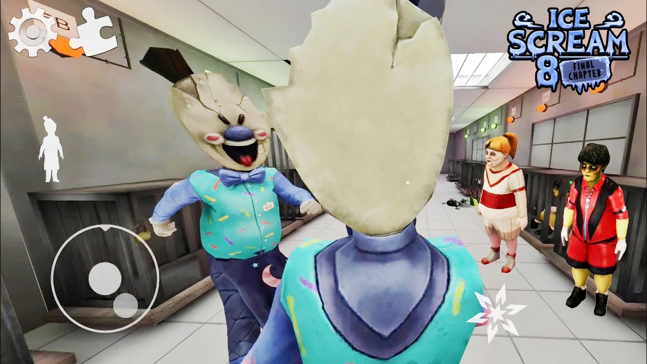 Ice Scream 8 Rod VS Ice Scream 4 Play As Rod Full Gameplay - YouTube