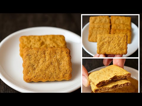 بسكوت مالح صحي ولذيذ من الشعير بدون بيض سناك صحى ومشبع